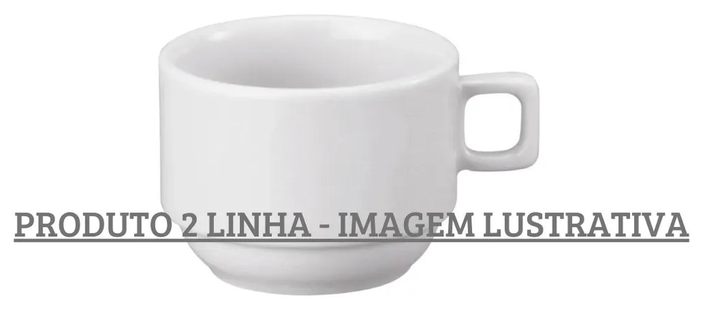 Xicara Café 100Ml Porcelana Schmidt - Mod. Protel 2ºlinha