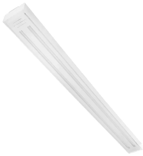 Plafon Led Sobrepor Duplo Tubular Luz Branca Valencia 120cm