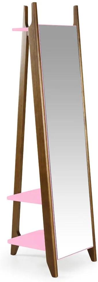 Espelho Stoka 169,5 Cm 988 Nogal/Rosa Cristal - Maxima