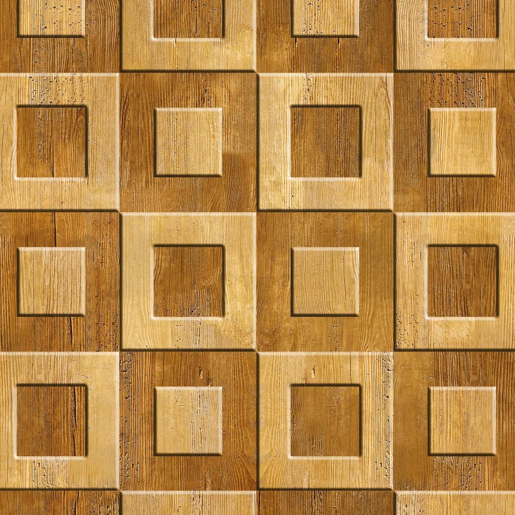 Papel de parede adesivo madeira quadrados