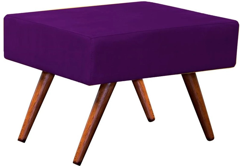 Puff Charme Suede Lymdecor Roxo