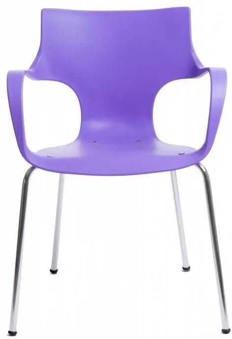 Cadeira Jim Purpura Base Cinza - Rossi