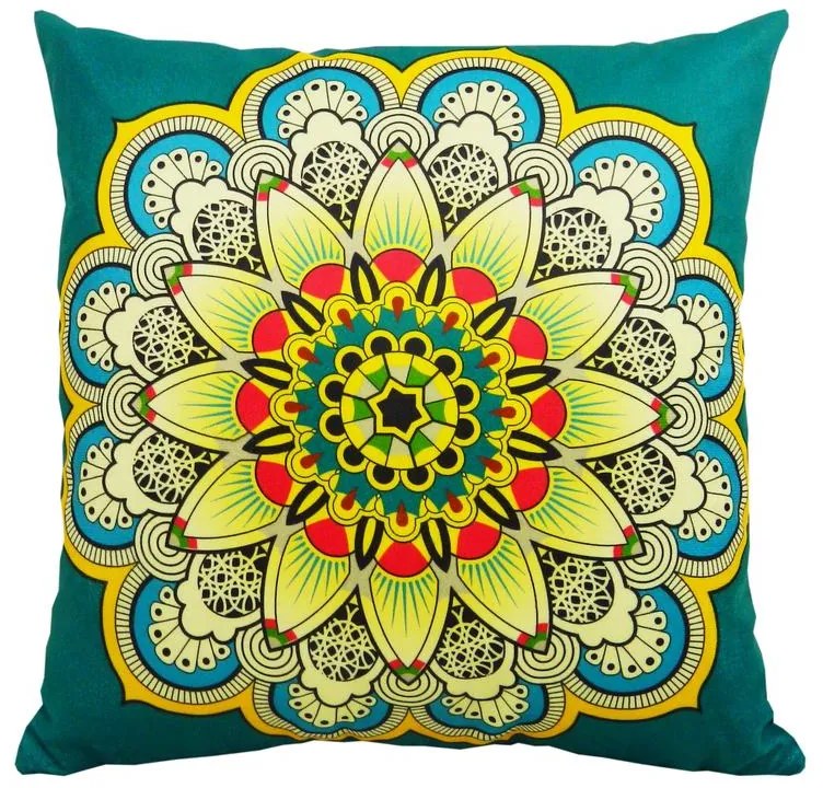 Almofada Mandala Indiana 45x45cm Várias Estampas - Opção 2 - Somente Capa