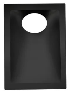 Plafon Embutir Aluminio 10,4Cm - PRETO