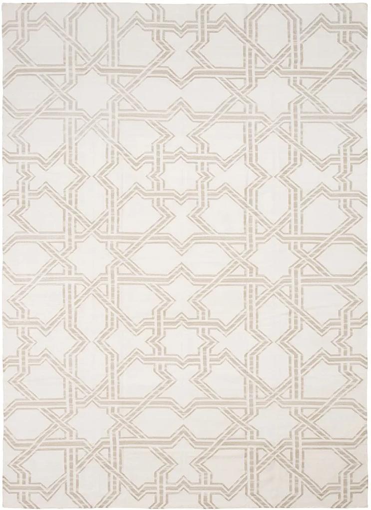 DHURIE MOROCCAN 3 WHITE/BEIGE