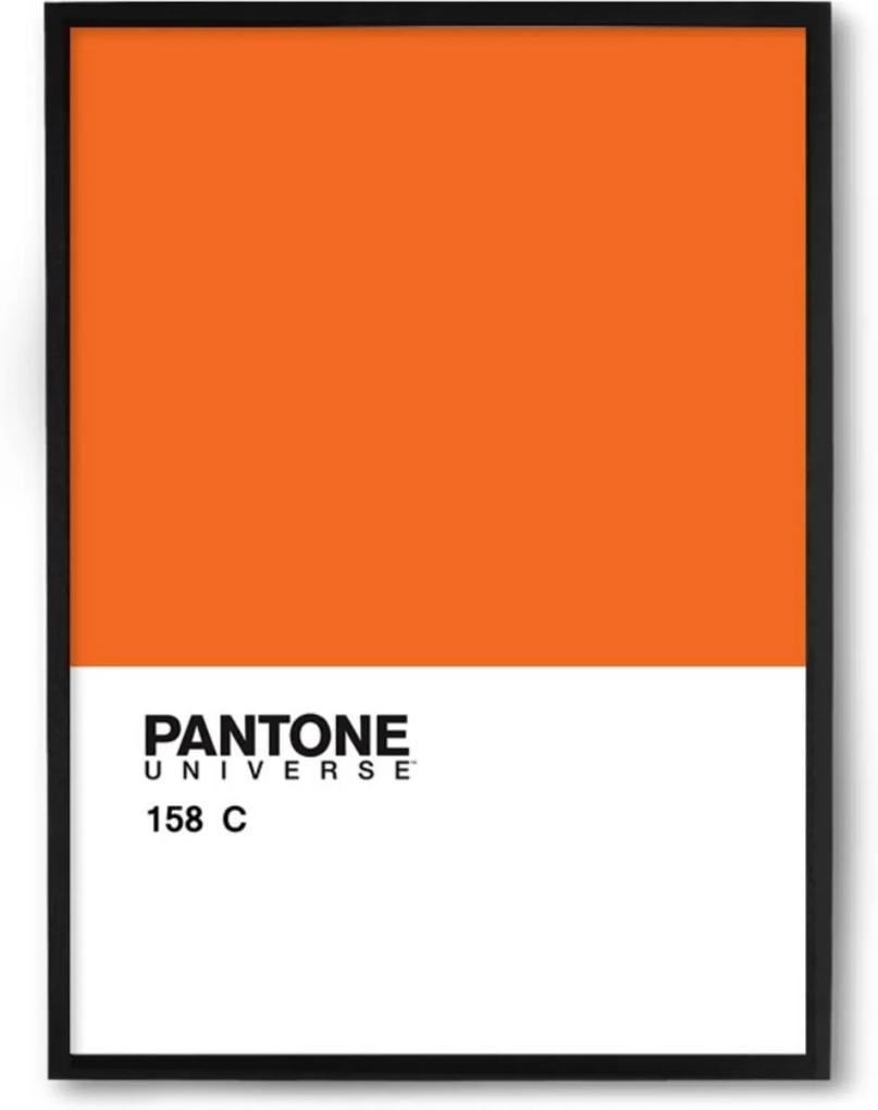Quadro Decorativo 33x43cm Nerderia e Lojaria pantone laranja preto