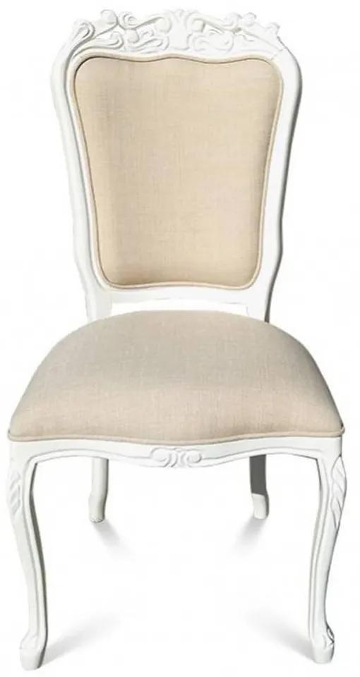 Cadeira Luiz XV Entalhada Madeira Maciça Eucalipto Design de Luxo Peça Artesanal