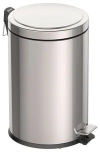 Lixeira Inox com Pedal Tramontina Brasil com Acabamento Polido e Balde Interno Removível 20 L