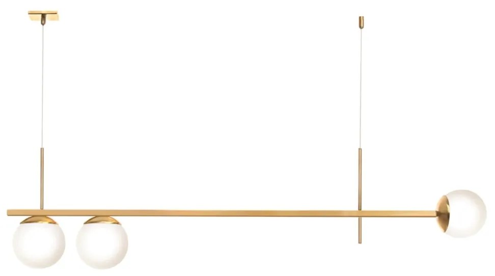 Pendente Tooren Retangular Assimetrico 111,5X12X29Cm Globo Ø12Cm 03Xg9... (GRAFITE / COBRE BRILHO, AMBAR)