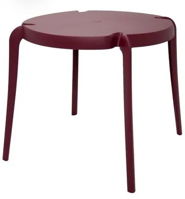 Mesa Tramontina Clarice Marsala 79 cm em Polipropileno e Fibra de Vidro