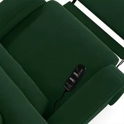 Poltrona do Papai Reclinável Kalie Elétrica Botão LED Massagem FH9 Vel