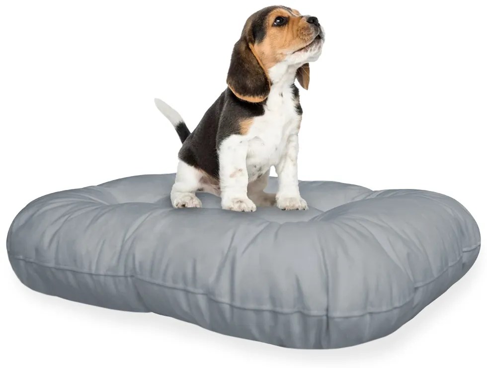 Cama Pet Nunu para Cães e Gatos Suede Cinza