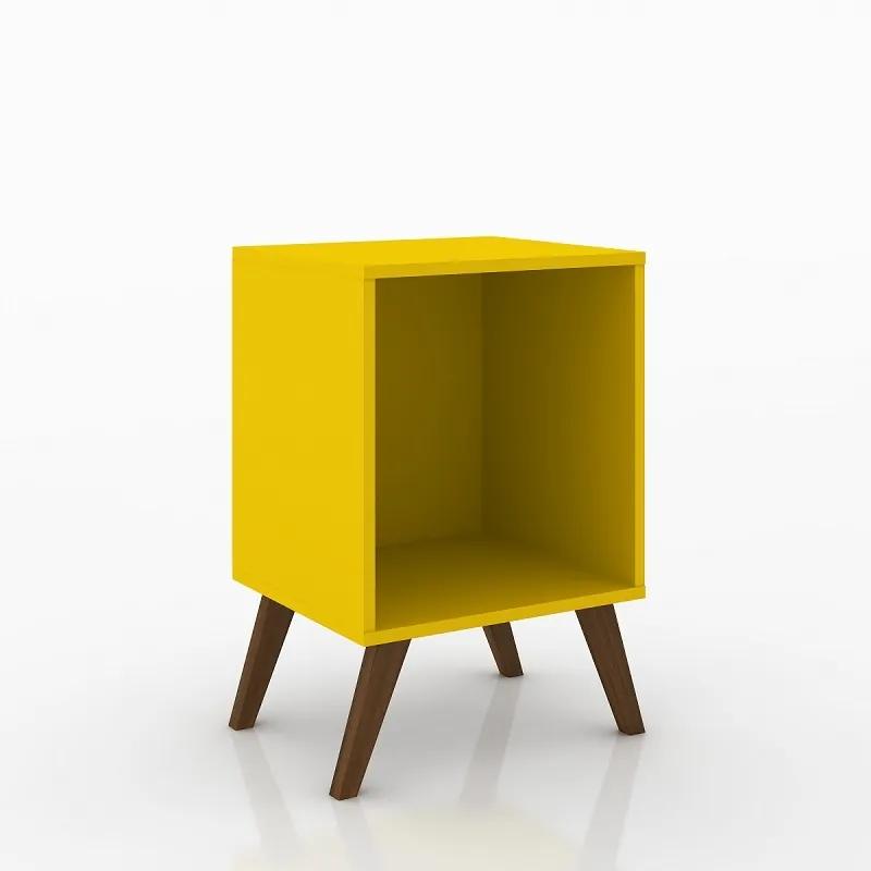 Cubo decorativo sem Porta Retro/Vintage RT 3013 Movelbento - Amarelo