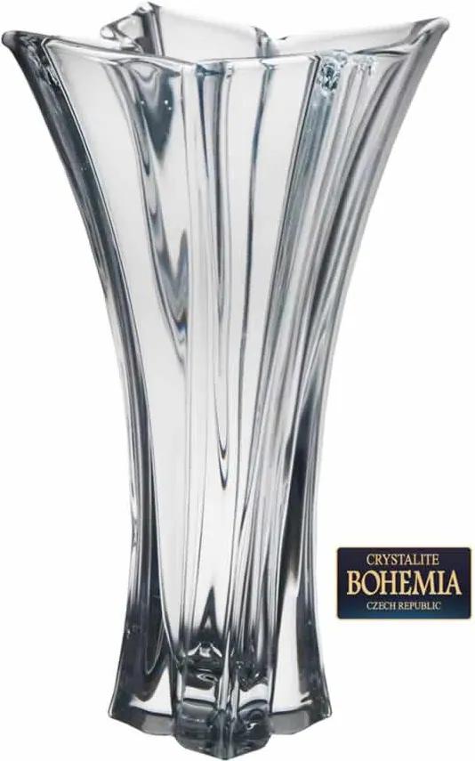 Vaso De Cristal Brilhante Bohemia Flolare