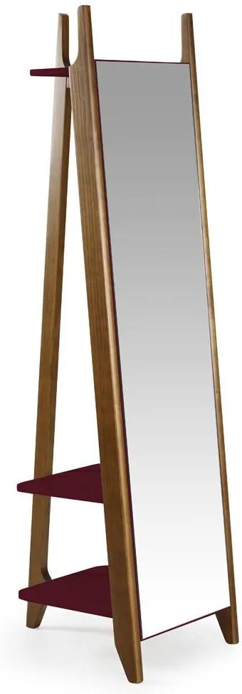 Espelho Stoka 169,5 Cm 988 Nogal/Bordo - Maxima