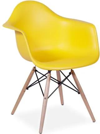 Cadeira Decorativa, Amarelo, Eames DAW