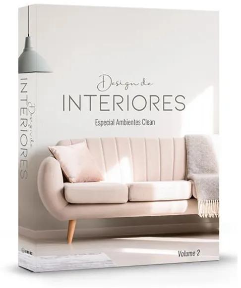 Livro Caixa Decorativo Design de Interiores Ambientes Clean -