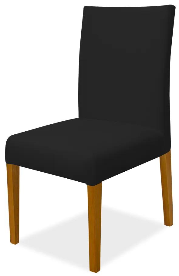 Kit 8 Cadeiras de Jantar Milan Veludo Preto