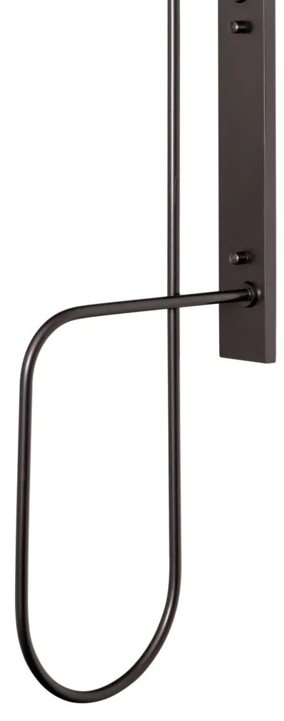 Arandela Trombone 14X31,4X121,7Cm 1Xe27 Mini Bulbo G45 Alumínio E Glob... (FN-F - Fendi Fosco, AMBAR)