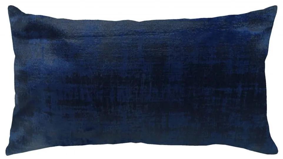 Capa de Almofada Malibu Suede Grafado Azul 60x30cm