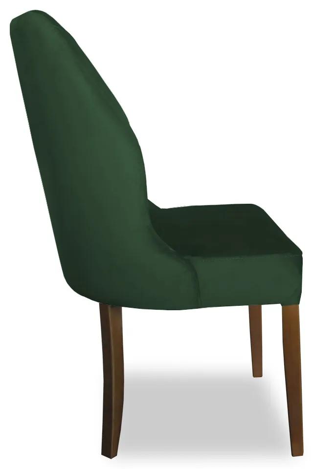 Cadeira De Jantar Safira Suede Verde Bandeira