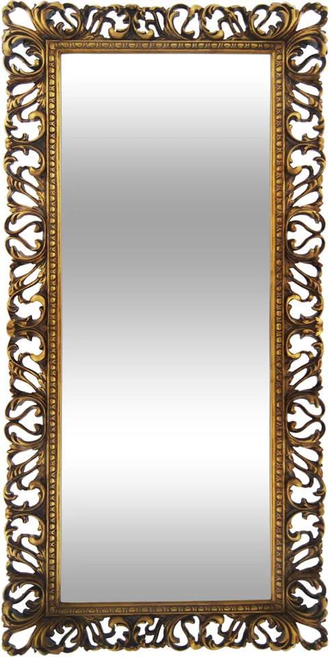 Espelho com Moldura Decorativa Guerin Dourado - 2x11cm