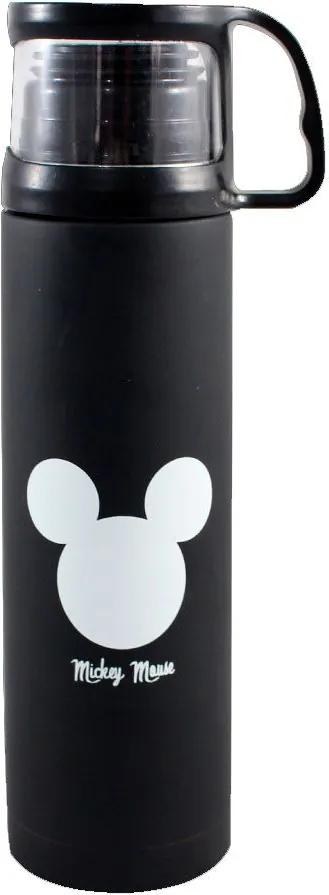 Garrafa Térmica 500 ml com Caneca - Mickey Logo