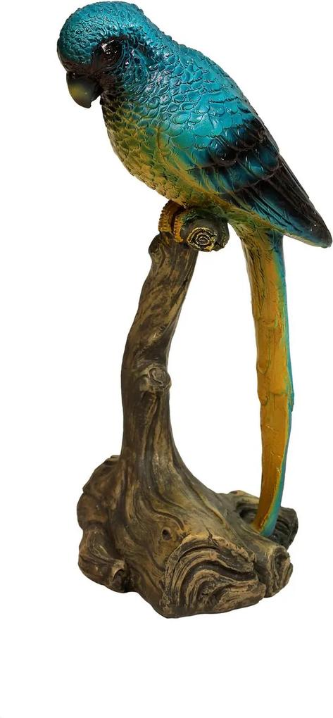 Escultura Decorativa de Resina Pássaro Curaçau