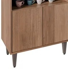 Balcão Aparador Buffet Cantinho do Café 71cm Lice M24 Freijó - Mpozena