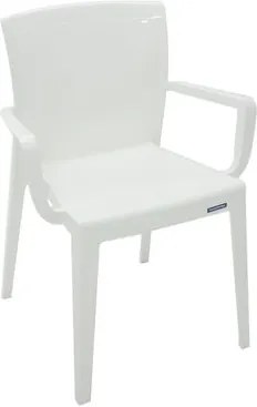 Cadeira Victória com braços branca Tramontina 92044010 Cadeira Victória com braços branca Tramontina