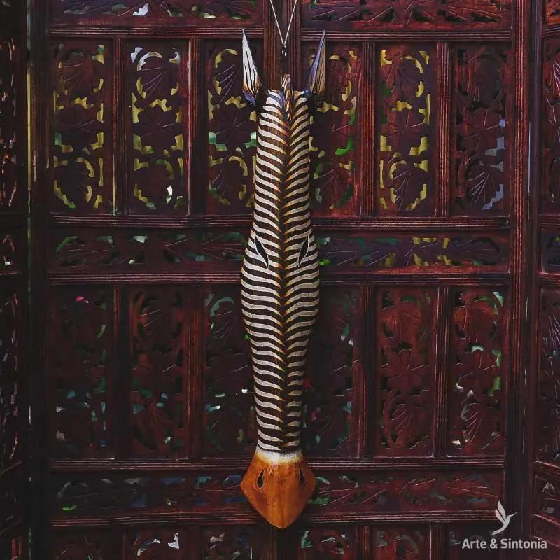 Cabeça de Zebra 100cm | Arte Bali