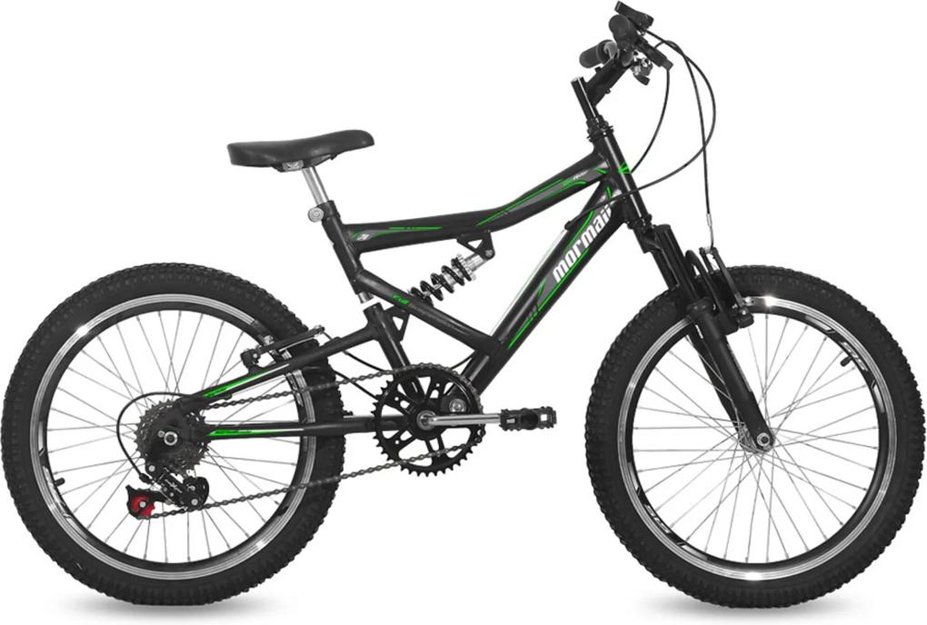 Bicicleta Mormaii Full Big Rider Aro 20 Infantil Preto