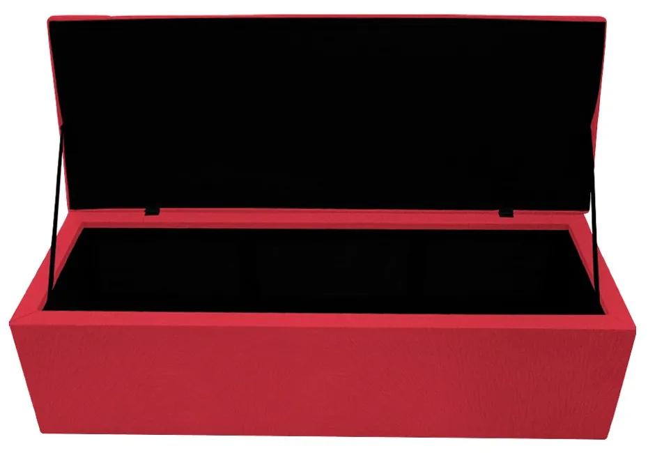 Calçadeira Copenhague 160 cm Queen Size Suede Vermelho - ADJ Decor