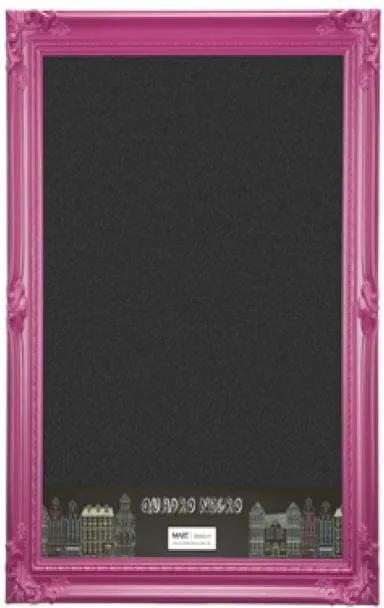 Quadro Negro Com Moldura 30x40 - Pink