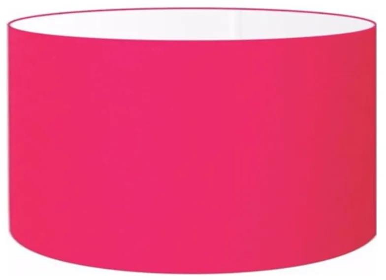 Cúpula em tecido cilíndrica abajur luminária cp-4189 50x30cm rosa pink