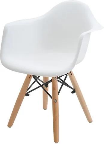Cadeira INFANTIL Eames Eiffel com Braco PP Branco - 38204 - Sun House