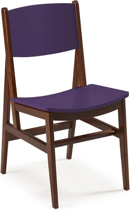 Cadeiras para Cozinha Dumon 87 cm 951 Cacau/Roxo - Maxima
