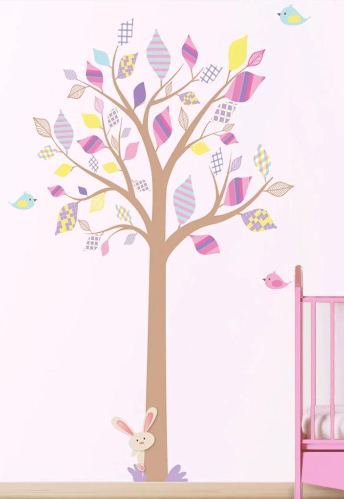 Adesivo Decorativo Stixx Árvore Encanto Menina Rosa
