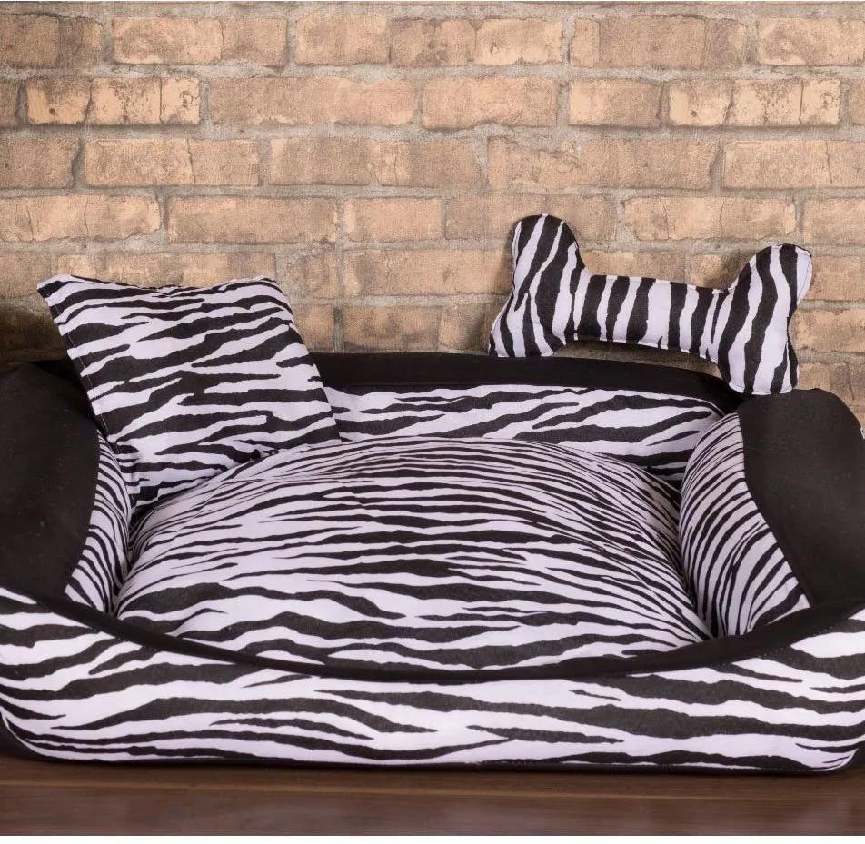 Cama Pet Pequena Deccoralle - Zebra Preta