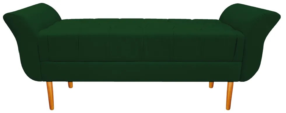 Recamier Estofado Ari 160 cm Queen Size Suede Verde - ADJ Decor