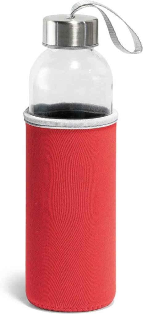Garrafa de Vidro 520 ml Soft  TopGet  Vermelha