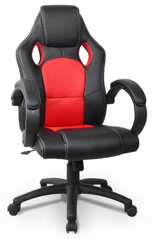 Cadeira Gamer Racer Preta e Vermelha - Bulk