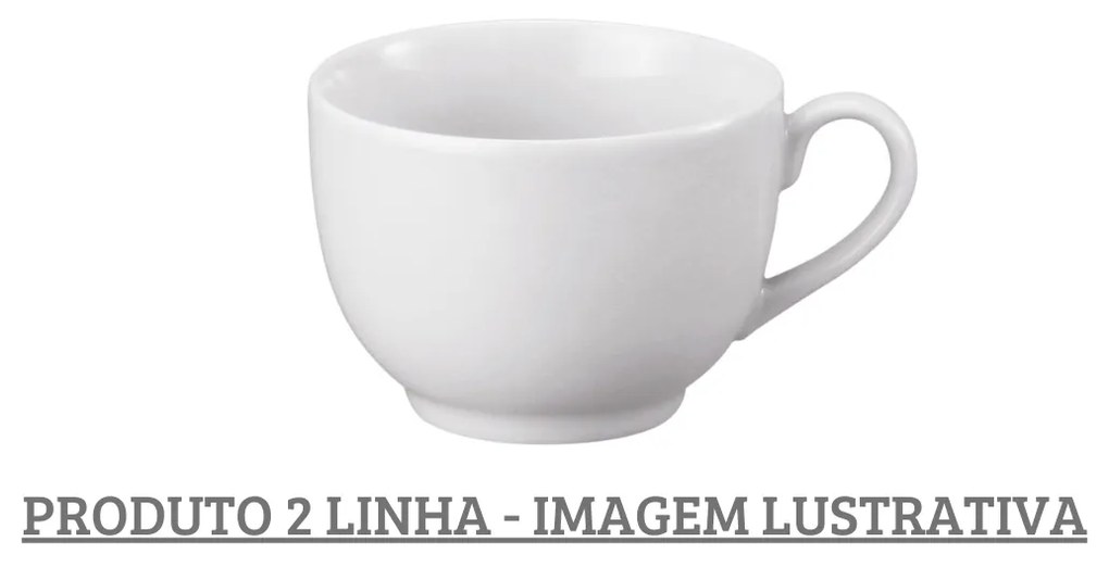 Xicará Chá 200Ml Sem Pires Porcelana Schmidt - Mod. Voyage 2º Linha 201