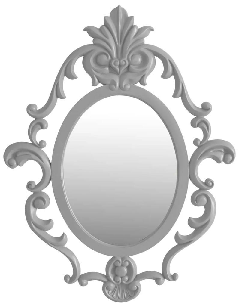 Espelho Oval Lavanda Arabesco - Cinza Claire  Kleiner