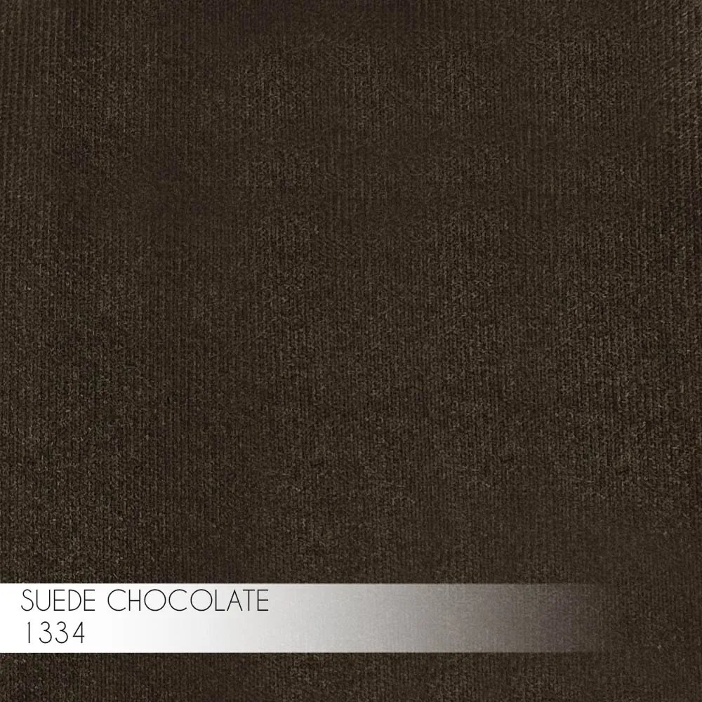 Poltrona Decorativa Sala de Estar Abel Base de Ferro Dourada Suede Chocolate G41 - Gran Belo