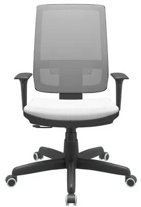 Cadeira Office Brizza Tela Cinza Assento Aero Branco RelaxPlax Base Standard 120cm - 63881 Sun House