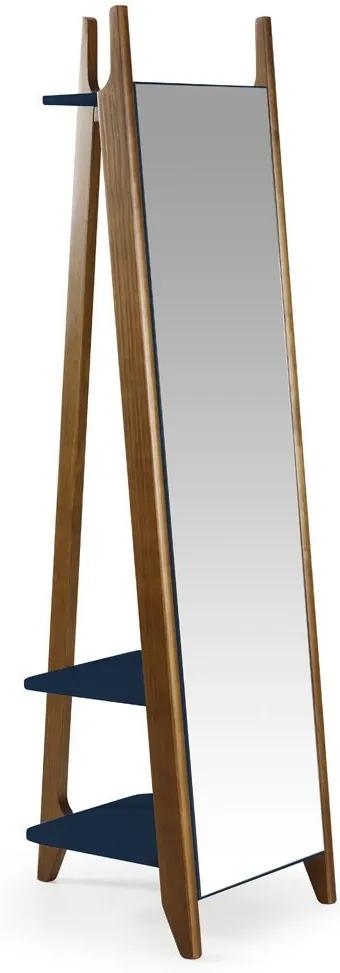Espelho Stoka 169,5 cm 988 Nogal/Azul Noite - Maxima