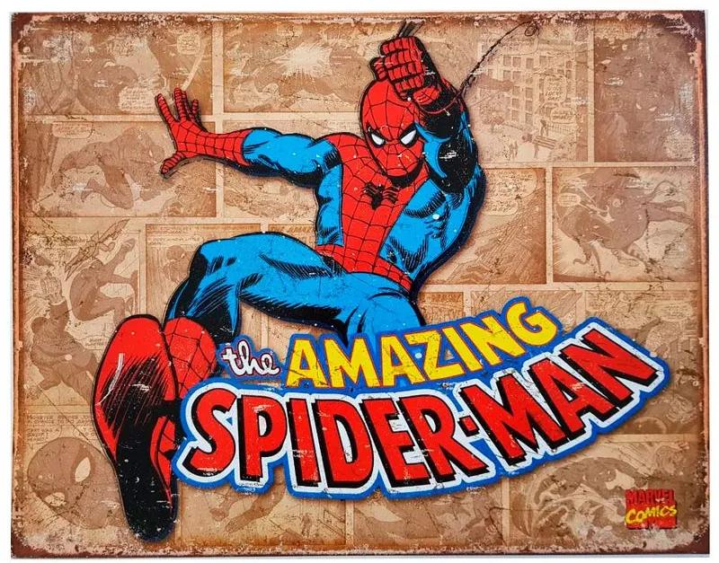 Placa De Metal Spider Man