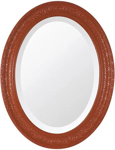 Espelho Oval Bisotê Vermelho Luxo Grande