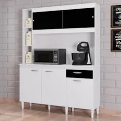 Armário de Cozinha Compacta 140cm Parisi P11 Branco - Mpozenato